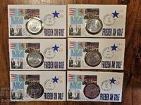 6 x American Silver Eagle 1991 - 1 ounce .999 silver