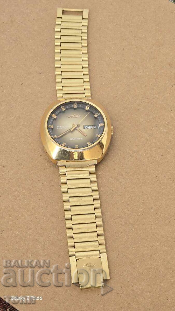 MIDO OCEAN STAR ELECTRONIC QUARTZ SWISS MADE RAR FUNCȚIONEAZĂ cu preț € 199.00 | 389.21 BGN MIDO OCEAN STAR ELECTRONIC QUARTZ SWISS MADE RAR FUNCȚIONEAZĂ cu preț € 199.00 | 389.21 BGN