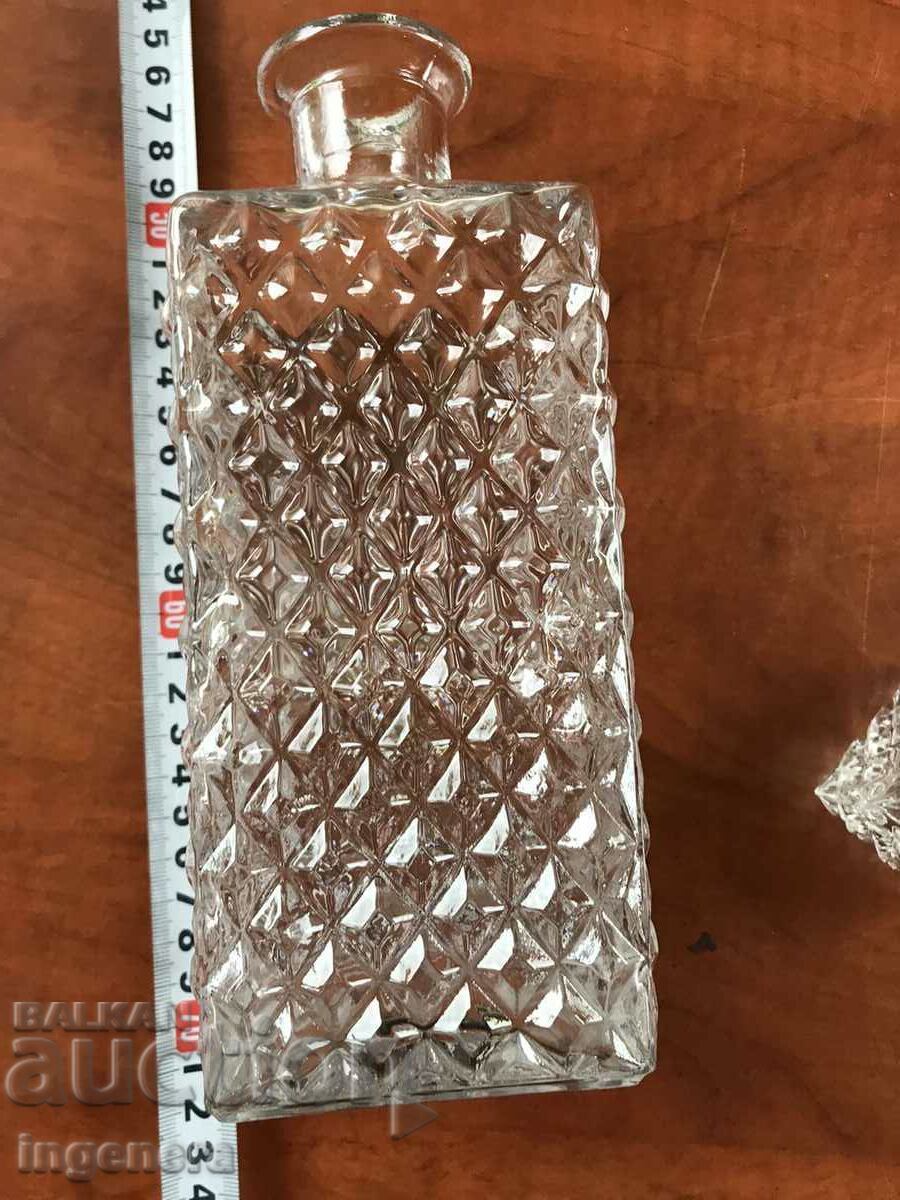 ГАРАФА ДЕБЕЛО РЕЛЕФНО СТЪКЛО ШИШЕ ЗА РАКИЯ - 5