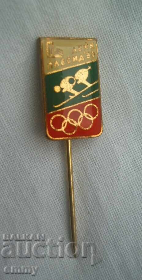Значка ски - Олимпийски игри Лейк Плесид 1980