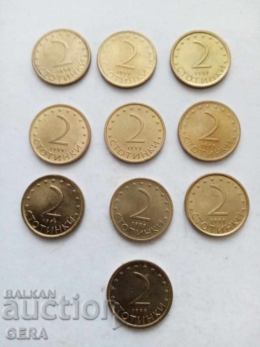 монети 1999 год