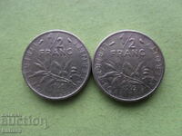 1/2 Franc 1965, 1968 France