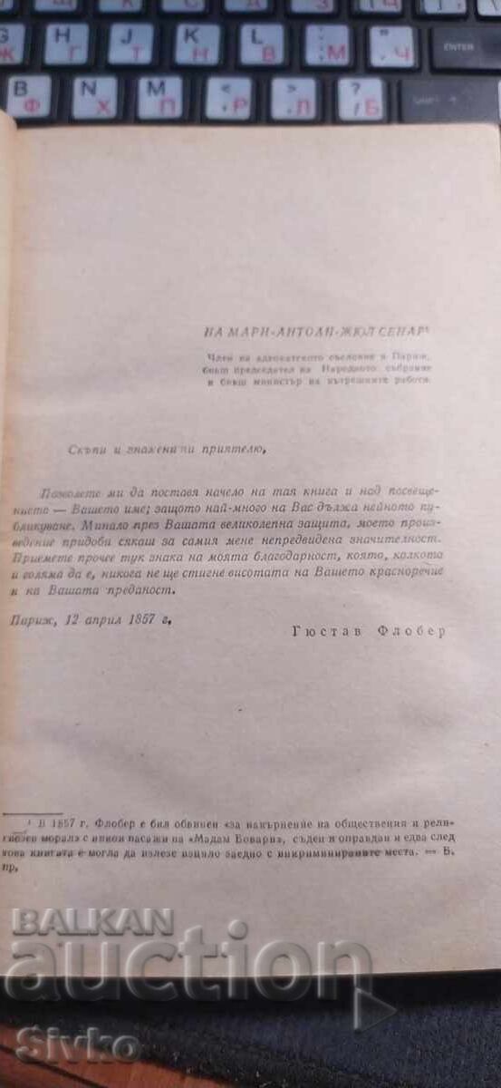 Delivery of Madame Bovary, Gustave Flaubert