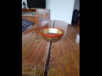 Стара дървена паница,хохлома