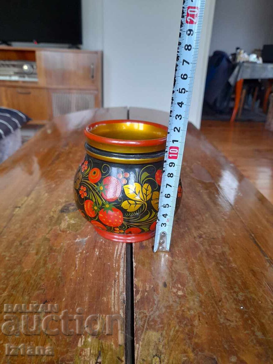 Аукцион Стара дървена кутия,хохлома