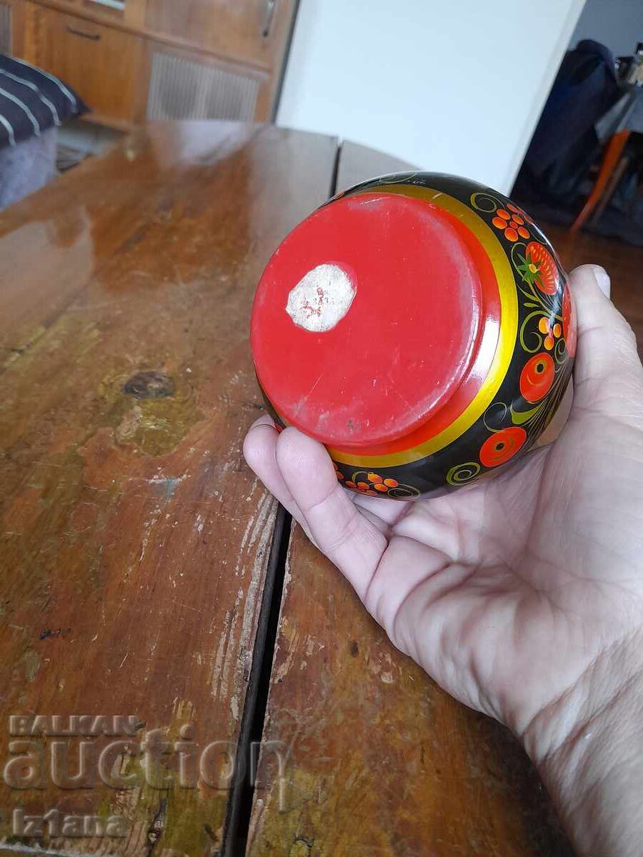 Стара дървена кутия,хохлома - 6