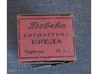 Kingdom of Bulgaria Deveko signature chalk red box