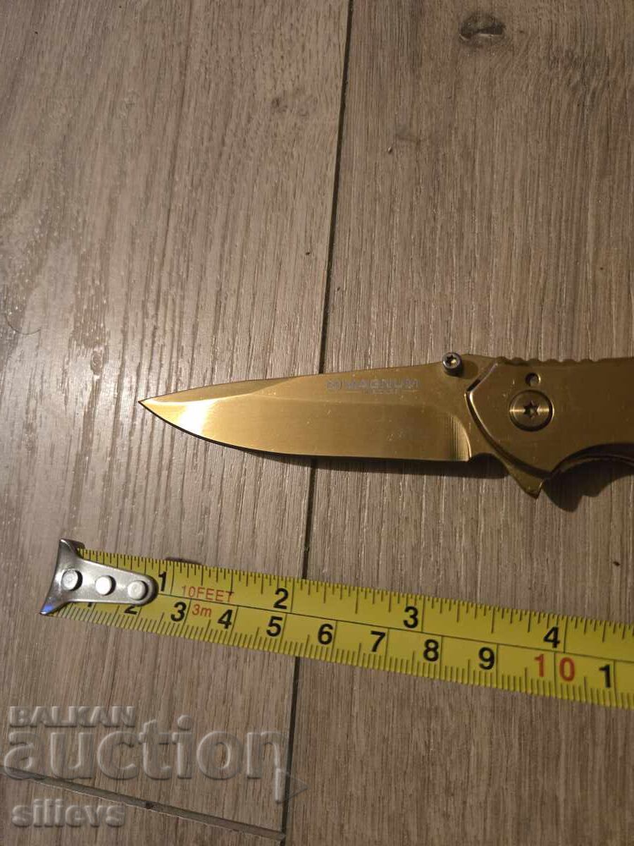 Auction  Folding knife, Boker Magnum Gold Finger