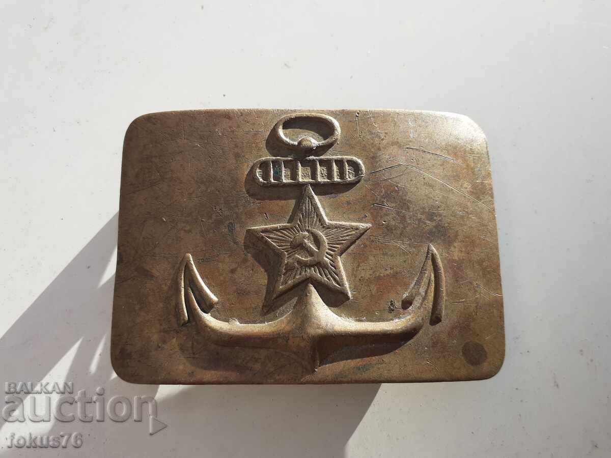 Military buckle from a belt USSR old military Soc. uniform