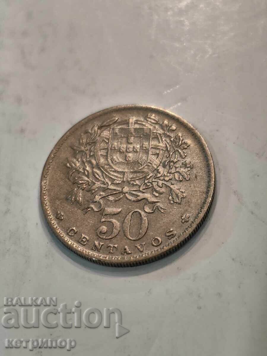 50 Centavos Portugal 1966 50 Centavos Portugal 1966