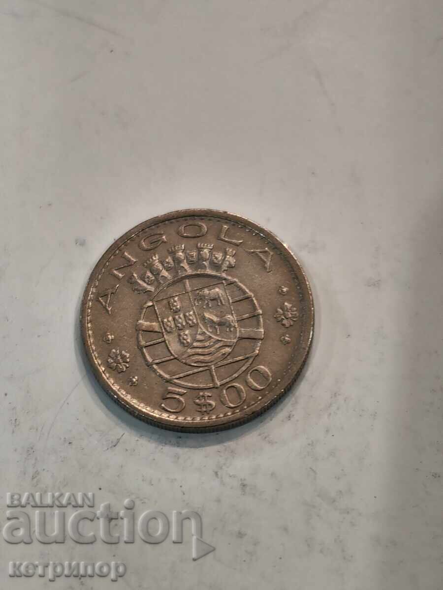 5 ескудо Ангола 1972 г.