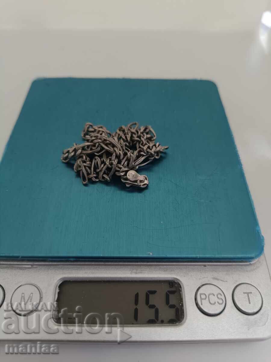 Όμορφο ασημένιο αλυσίδα με σήμανση 925 με τιμή € 80.00 | 156.47 BGN