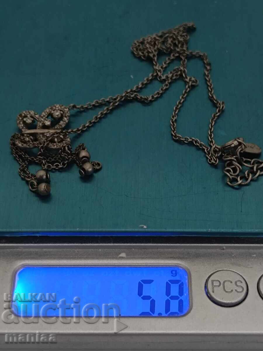 Όμορφο ασημένιο αλυσίδα με σήμανση 925 - 6