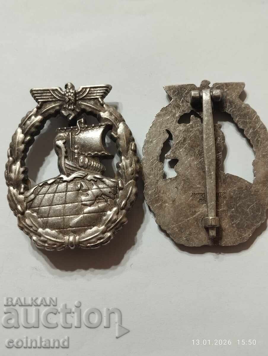 Германски Нацистки медал, знак РЕПРОДУКЦИЯ с цена € 15.00 | 29.34 лв. Германски Нацистки медал, знак РЕПРОДУКЦИЯ с цена € 15.00 | 29.34 лв.