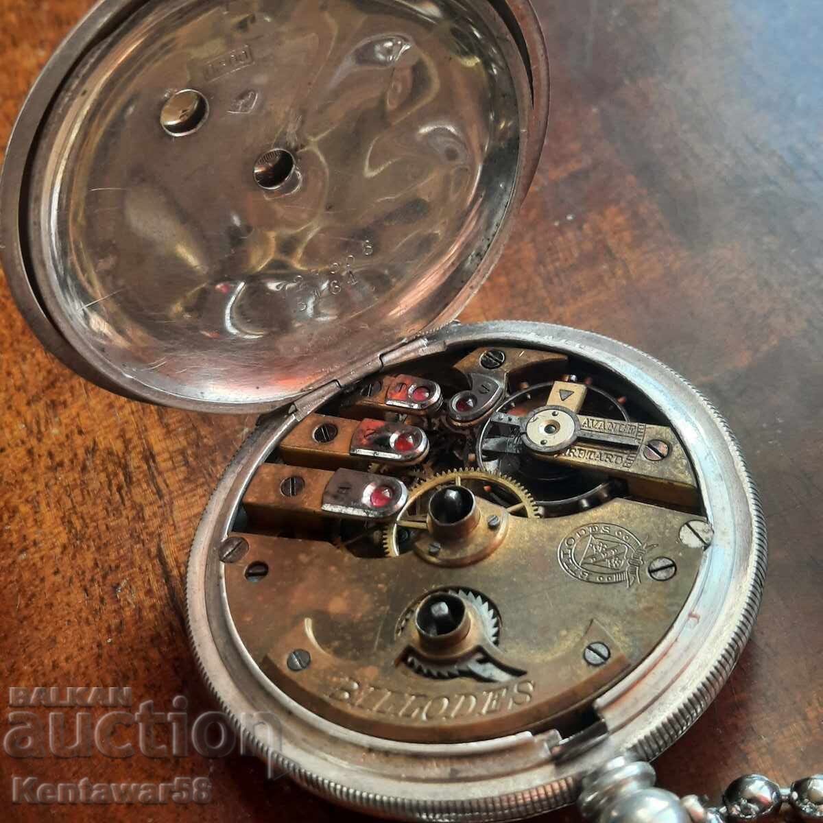 Ασημένιο ρολόι τσέπης Billodes(Zenith) - 6