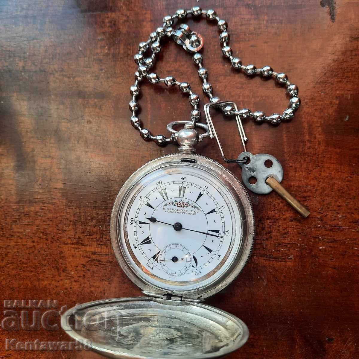 Ασημένιο ρολόι τσέπης Billodes(Zenith)