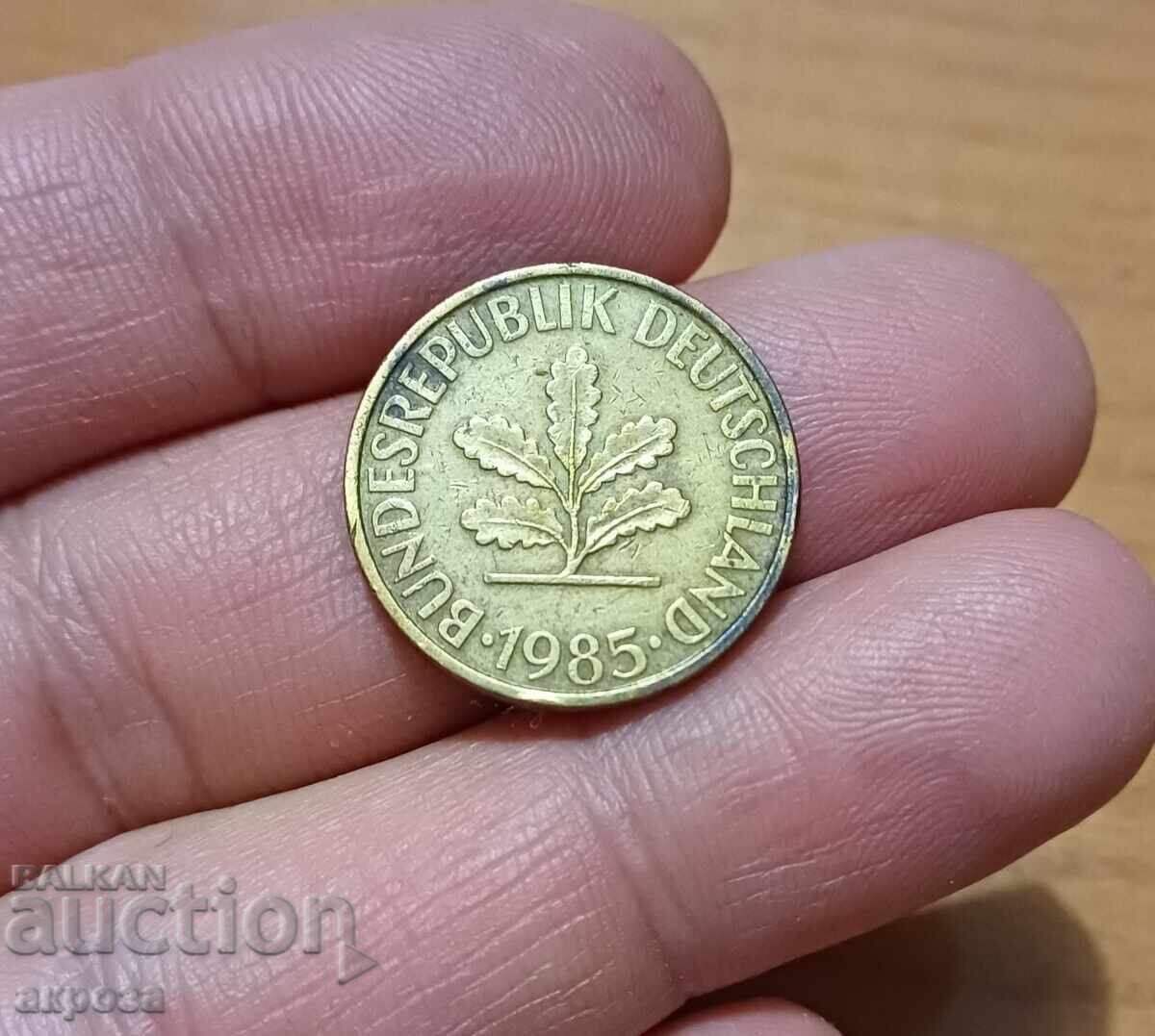 10 пфенинга 1985/D  Германия с цена € 0.25 | 0.49 лв.
