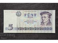 5 μάρκα ΓΛΔ 1975 UNC