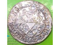 Саксония Грош Германия Фридрих III с Джон и Алберт RARE