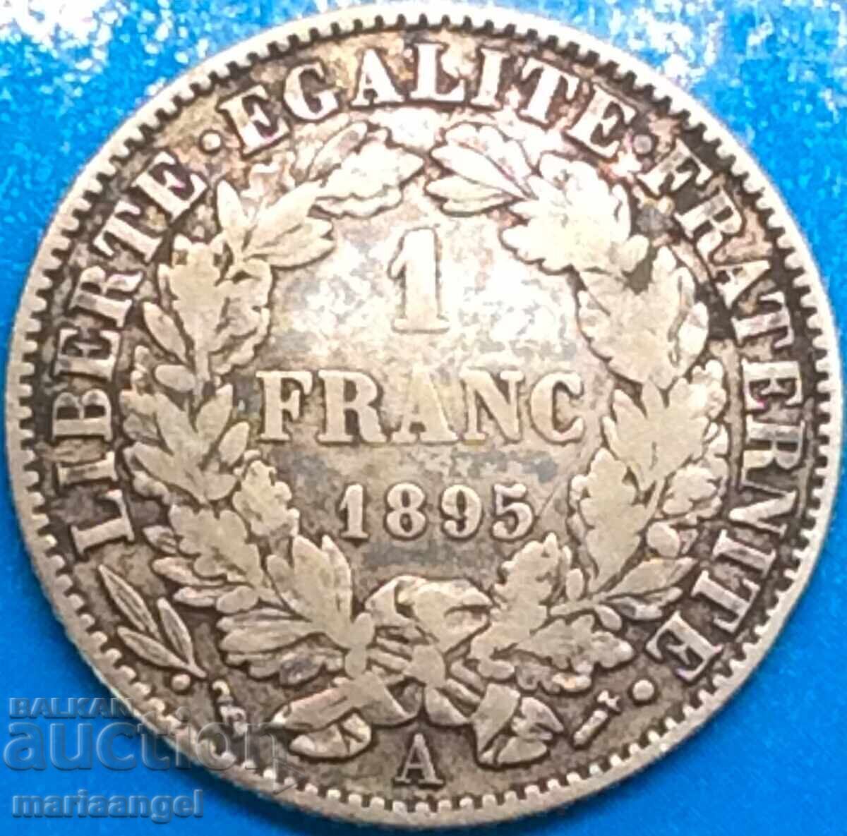 Livrarea 1 Franc 1895 Franța probă 835 5g A - Paris "Marianne"