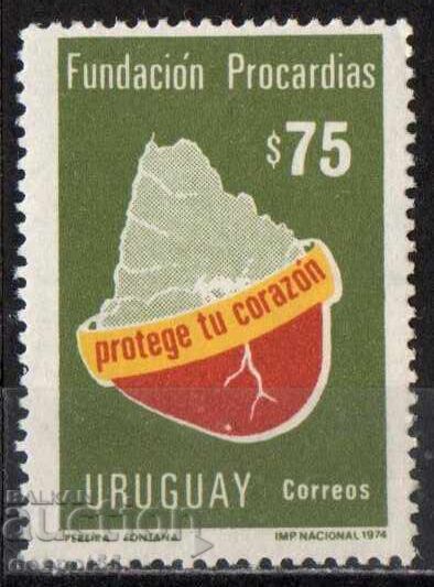 1974 Уругвай. Фондация за сърдечни заболявания "Pro Cardias"