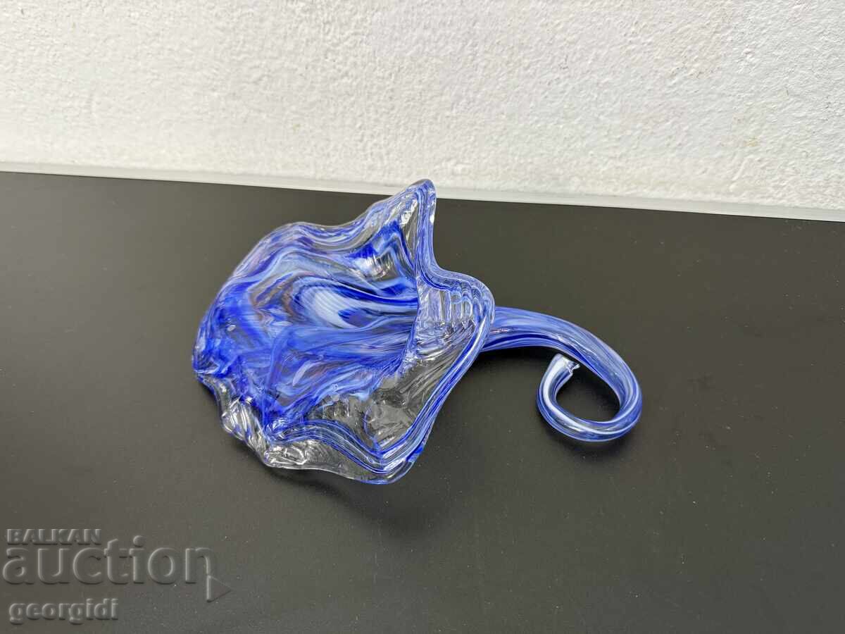 Bol / vas / corn artistic din sticlă. Nr. 7840