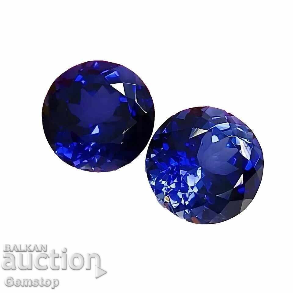 BZC! 0.21ct diffusion sapphire pair of 1ct round! with price € 0.01 | 0.02 BGN