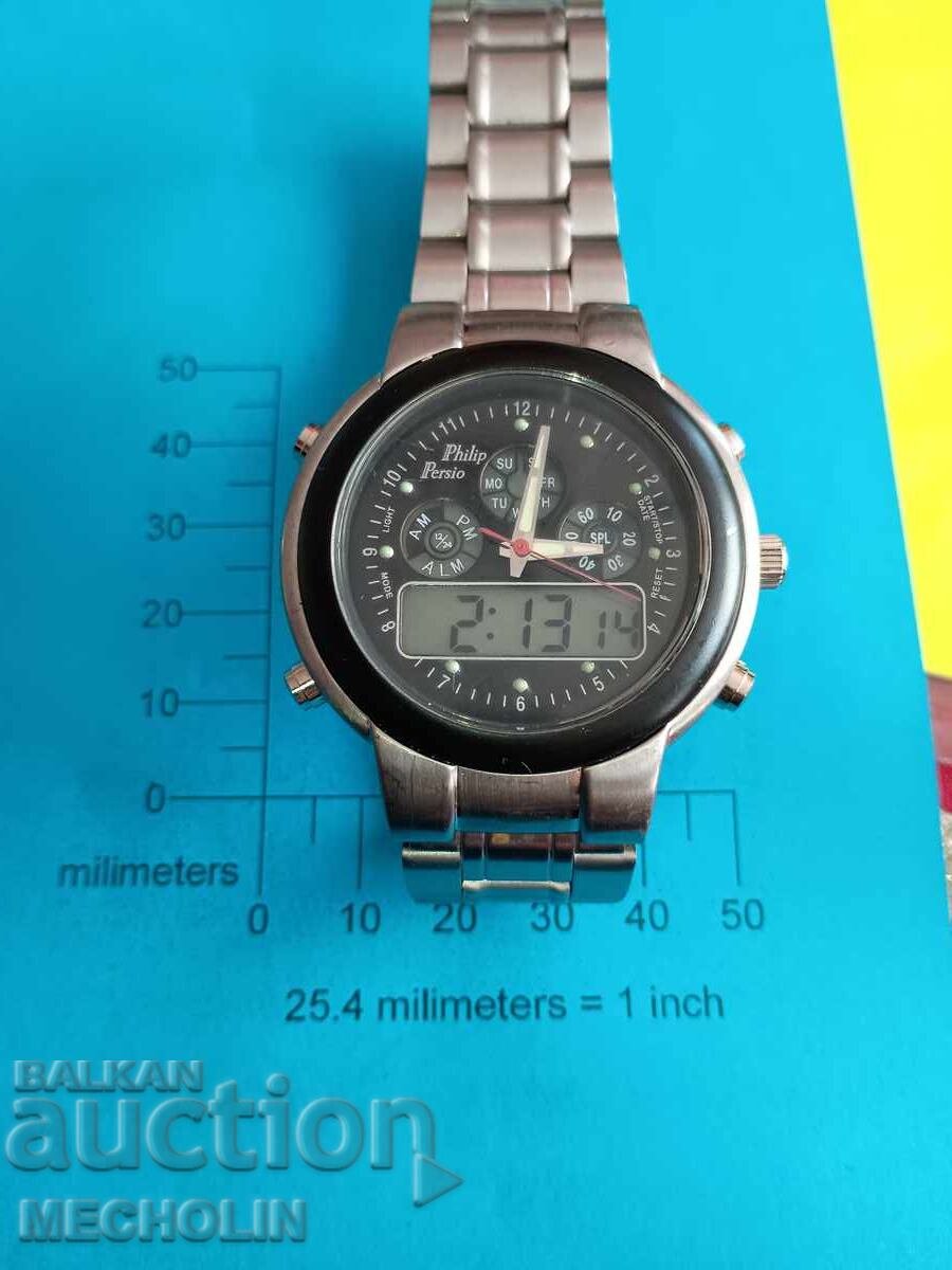 ΣΥΛΛΕΚΤΙΚΟ ΡΟΛΟΙ Philip persio quartz με τιμή € 15.00 | 29.34 BGN