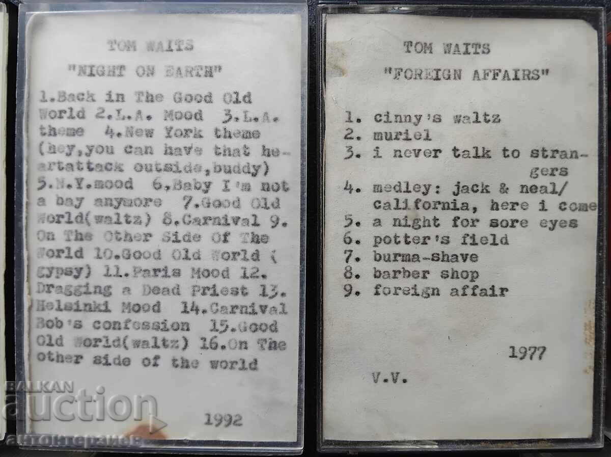 Παράδοση 15 κασέτες άλμπουμ Tom Waits