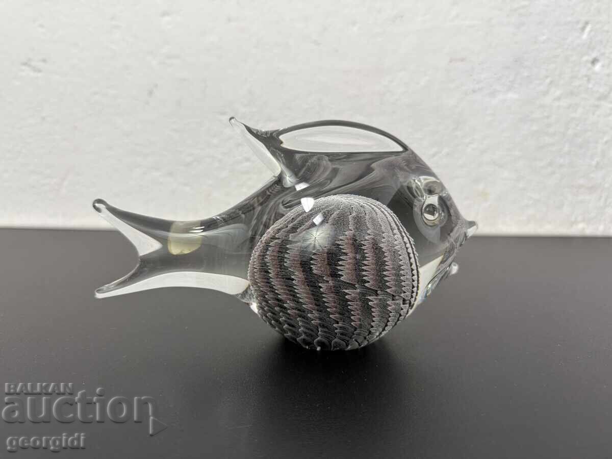 Σουηδικό χειροποίητο ειδώλιο ψαριού - FM Konstglas №7841 - 6