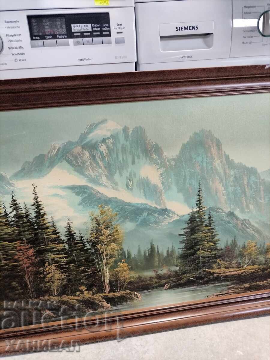 Δημοπρασία ΟΜΟΡΦΟΣ ΑΥΘΕΝΤΙΚΟΣ ΠΙΝΑΚΑΣ ΛΑΔΙ ΣΕ ΚΑΜΒΑ