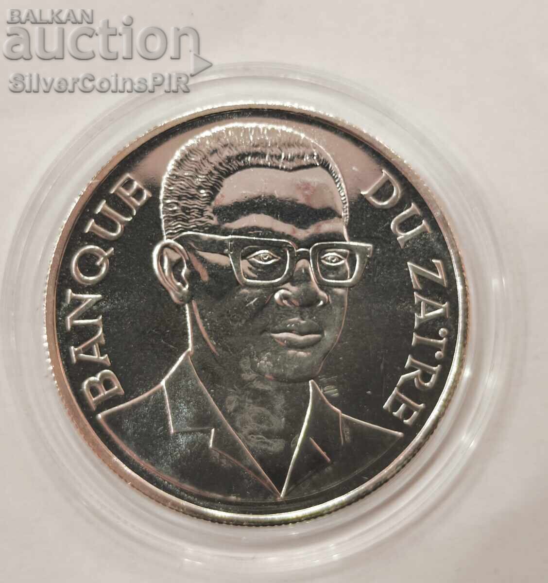 Δημοπρασία Ασήμι BU 2.5 Ζαΐρ Γορίλας 1975 Ζαΐρ Απειλούμενα Ζώα