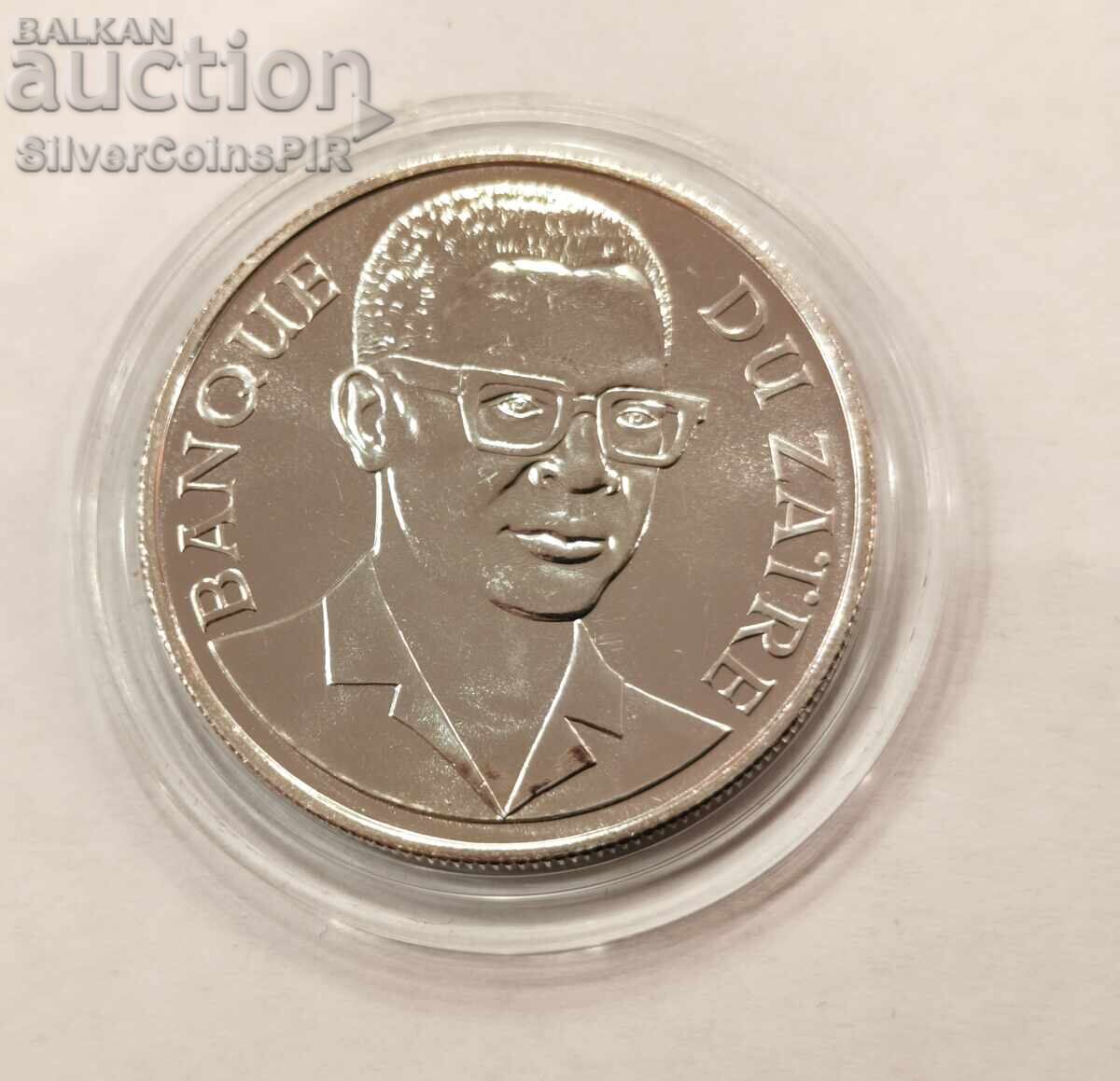 Παράδοση Ασήμι BU 2.5 Ζαΐρ Γορίλας 1975 Ζαΐρ Απειλούμενα Ζώα