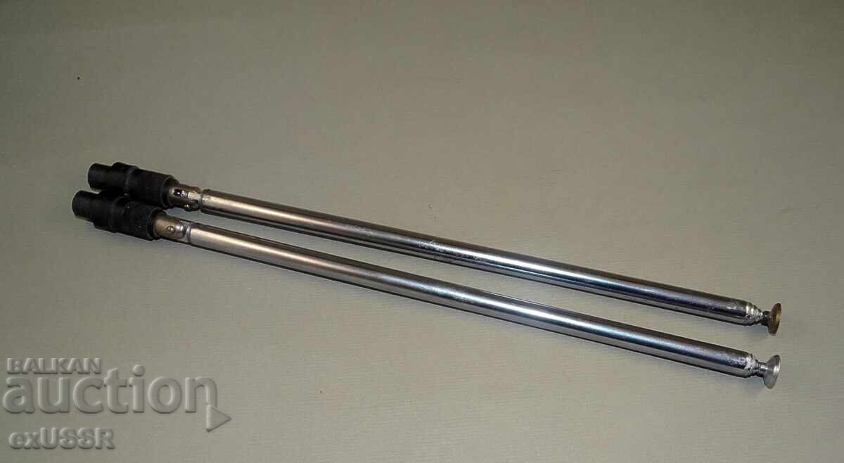 2 τηλεσκοπικές κεραίες σοβιετικές με τιμή € 6.00 | 11.73 BGN