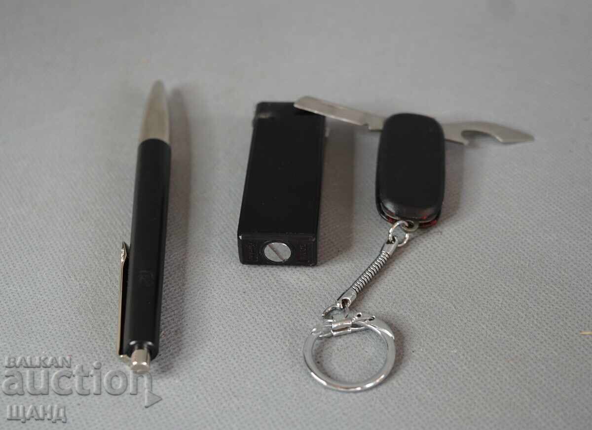 Set german stilou, brichetă și breloc cu cutie - 5 Set german stilou, brichetă și breloc cu cutie - 5