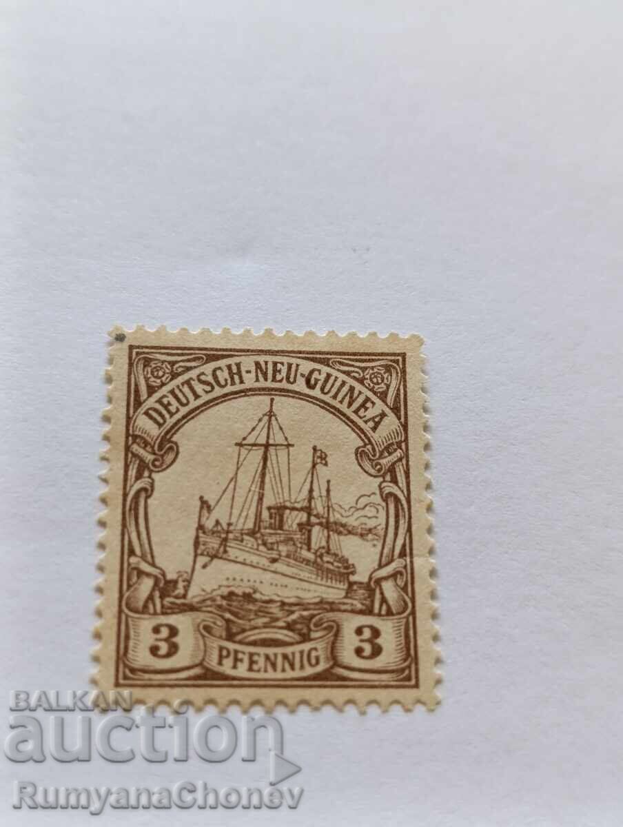 Postage Stamp Germany 3 Pfennig Deutsch-Neu Guinea