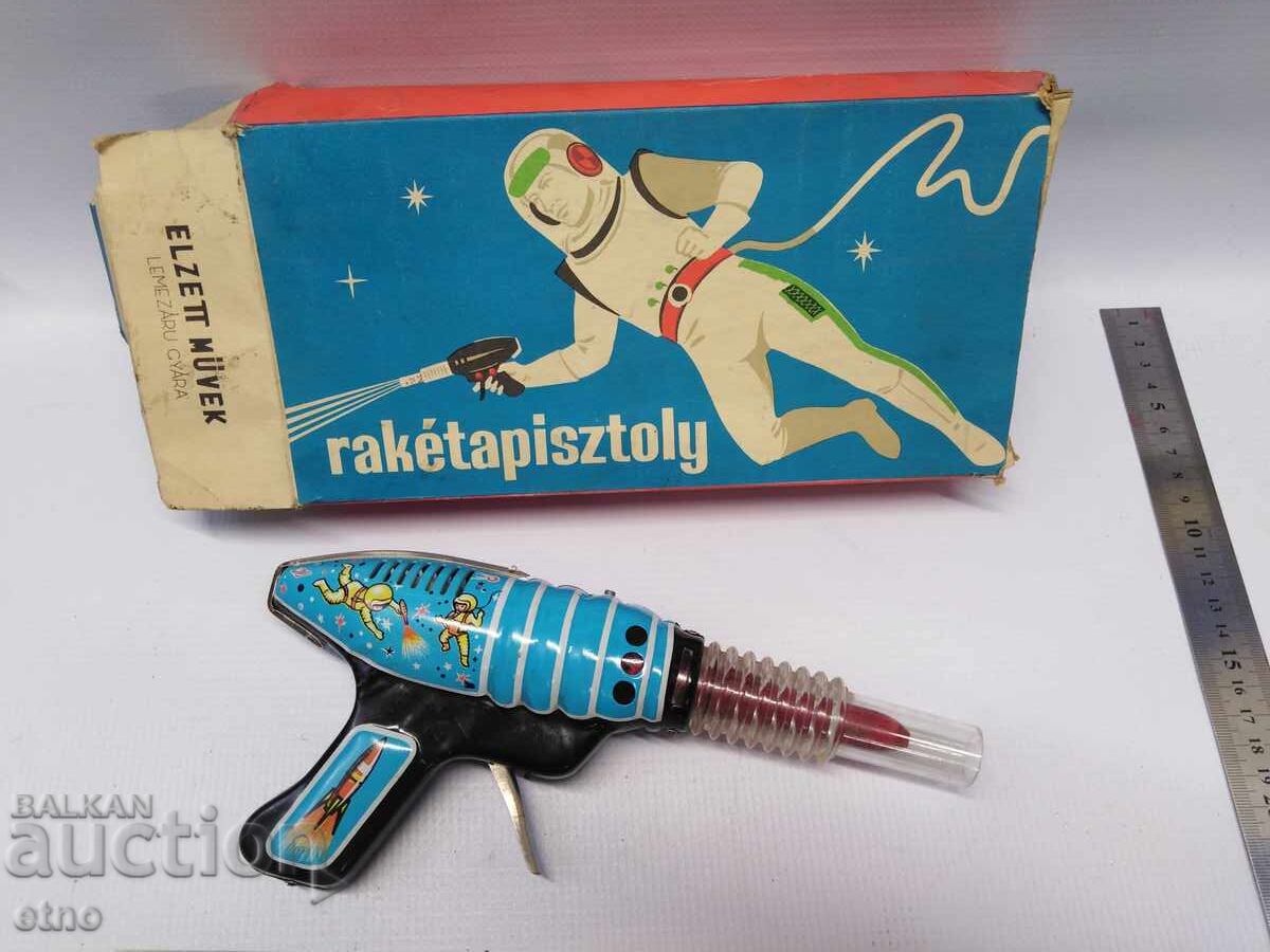 1984 g. JUCĂRIE SOCIALISTĂ-BLASTER, PISTOL SPAȚIAL CU CUTIE - 5