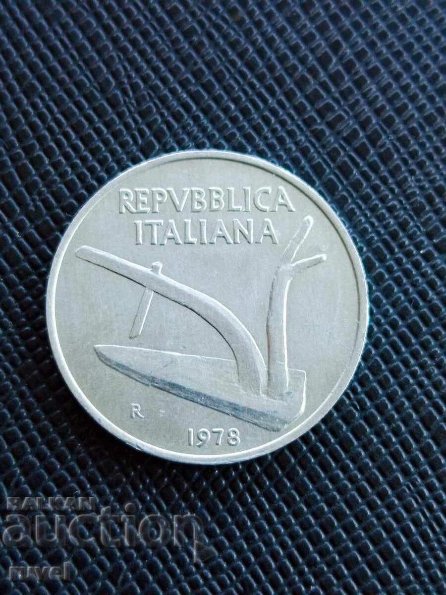Italia 10 lire, 1978