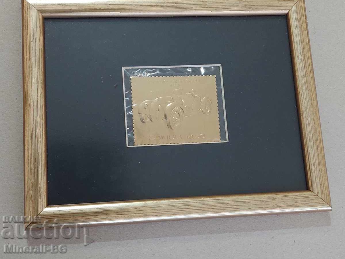 Golden car mark with price € 75.76 | 148.17 BGN