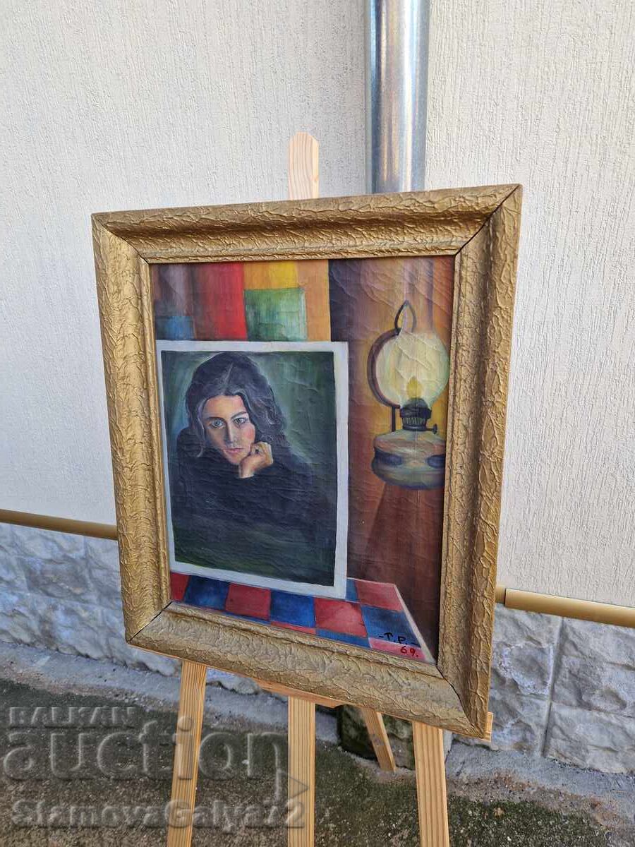 Old, scary antique painting, oil on canvas - 7 Old, scary antique painting, oil on canvas - 7