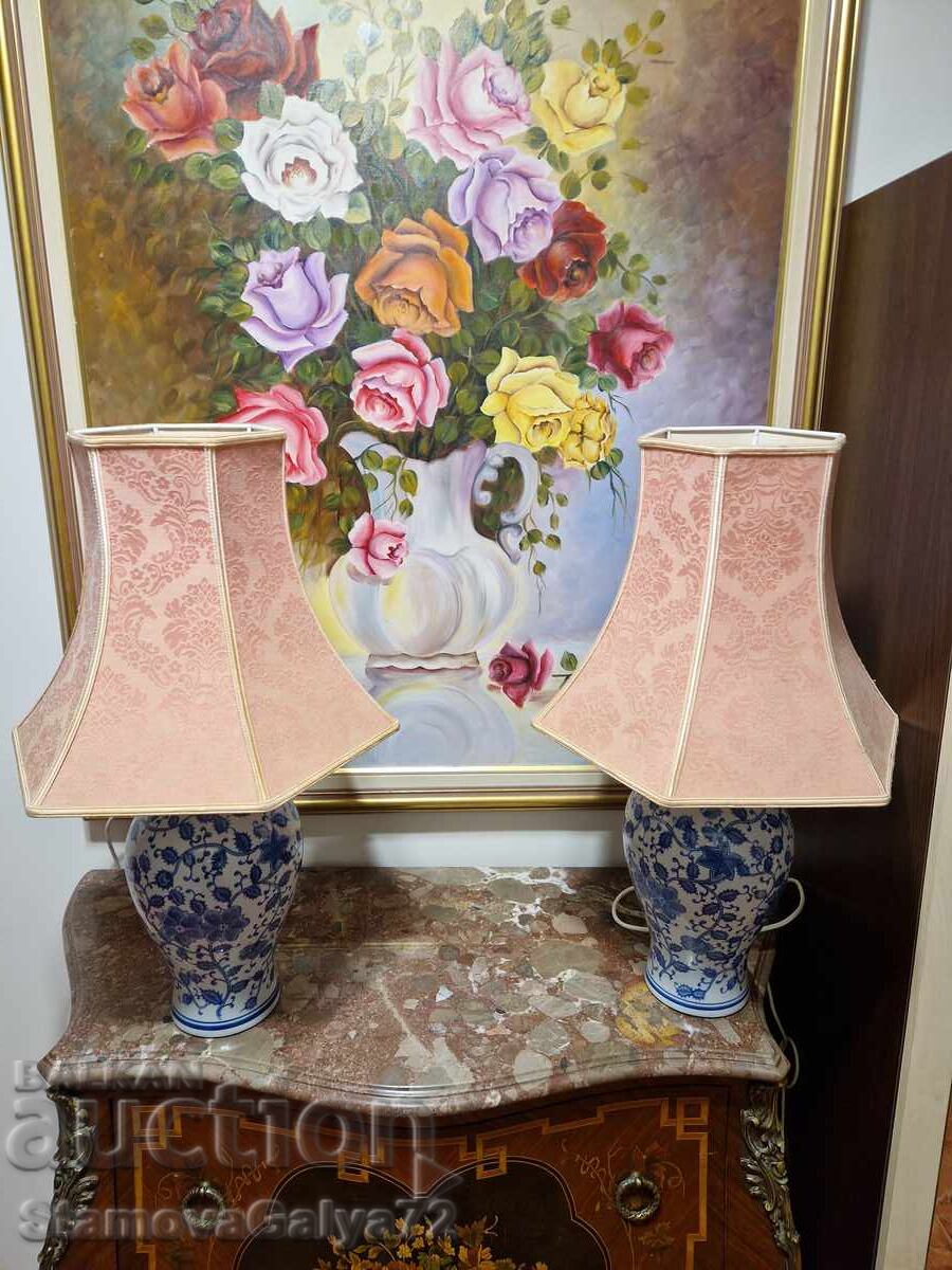 Pereche superbă de veioze din porțelan englezesc cu preț € 153.00 | 299.24 BGN