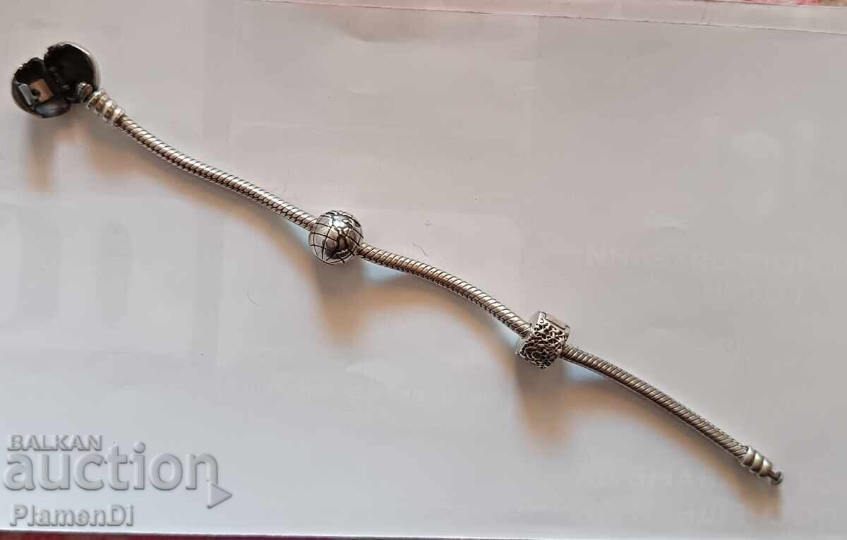 Ασημένιο βραχιόλι Pangora Moments ALE S 925 με τιμή € 66.00 | 129.09 BGN