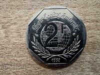 Франция - 2 франка (1998) - 50 г. от Декларацията за...