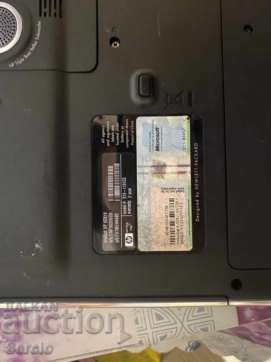 Φορητός υπολογιστής HP - 6