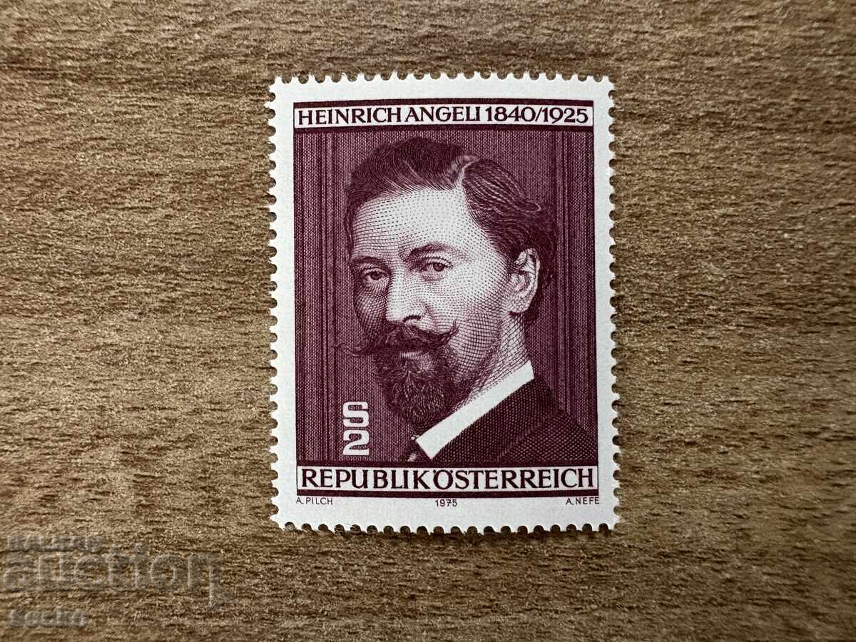 Austria - 50 g. de la moartea lui Heinrich Angeli (1975) MNH