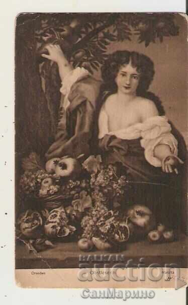 Καρτ ποστάλ Ταχυδρομική κάρτα Συλλέκτρια φρούτων 1917