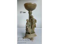 Statuetă barocă reprezentând scenă galantă cu îndrăgostiți