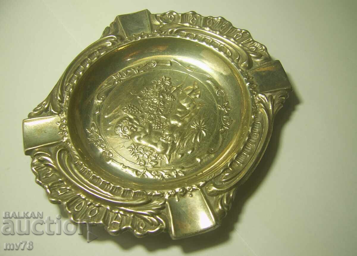 Аукцион Испания Сребърен пепелник Сребро за РЕМОНТ?