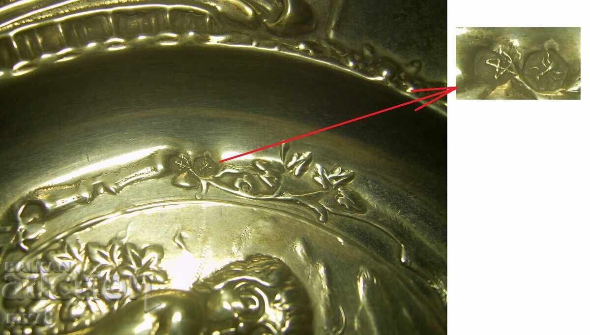 Испания Сребърен пепелник Сребро за РЕМОНТ? - 6