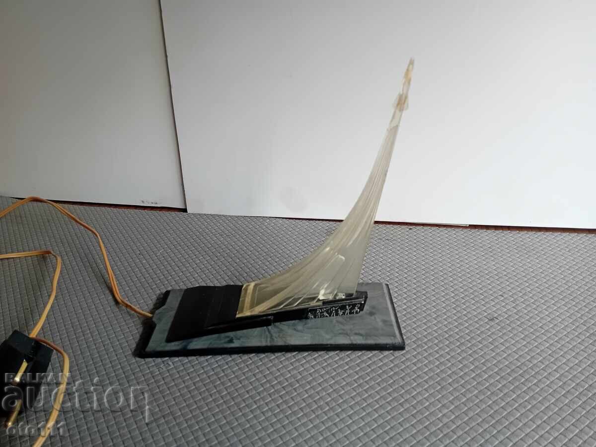 VECHE LAMPĂ DE NOAPTE RACHETĂ COSMOS - URSS